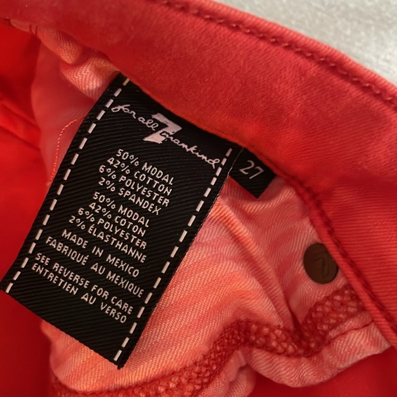 7 for all mankind Denim orange - Picture 4 of 10